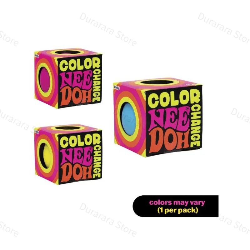 Color-Changing Schylling Stress Relief Balls: Fidget Toy for Anxiety Relief, 3 colors.