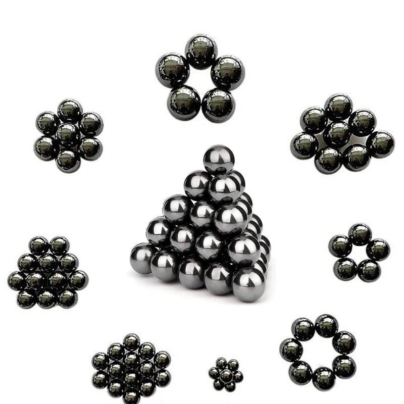 15 mm Black Magnetic Sphere Bead