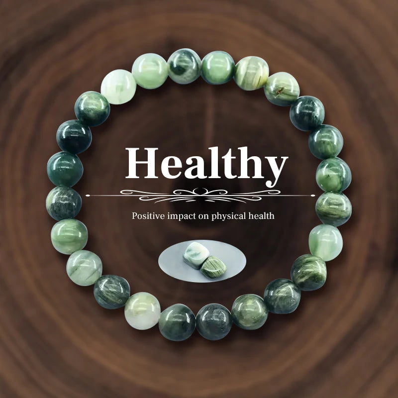 8 mm Natural Stone Beaded Bracelet