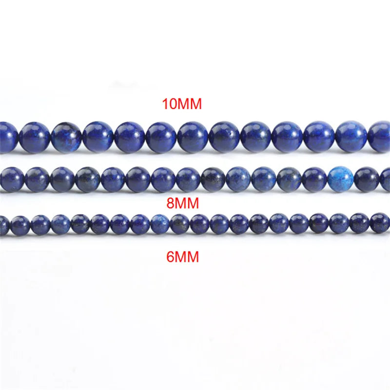 Round Lapis Stone Beads