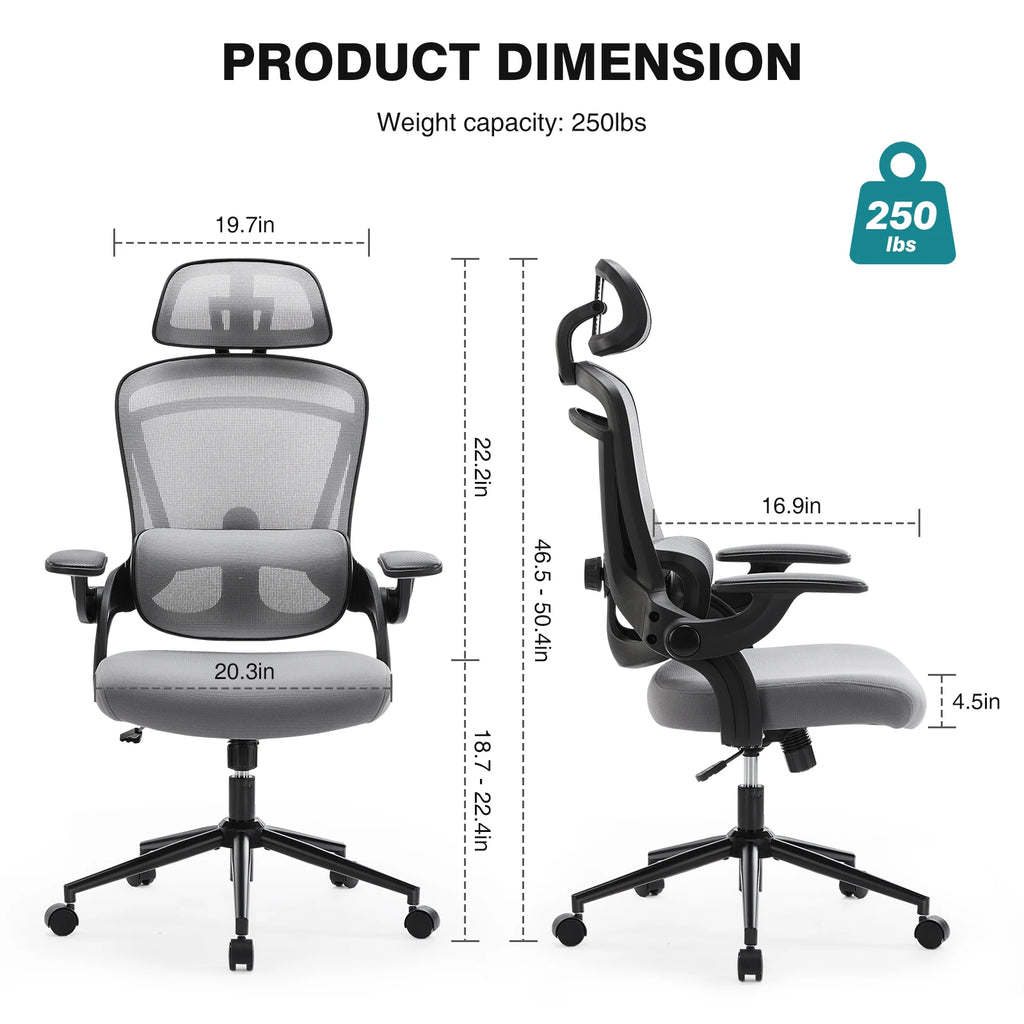 Ergonomic Mesh Office Chair with Lumbar Support