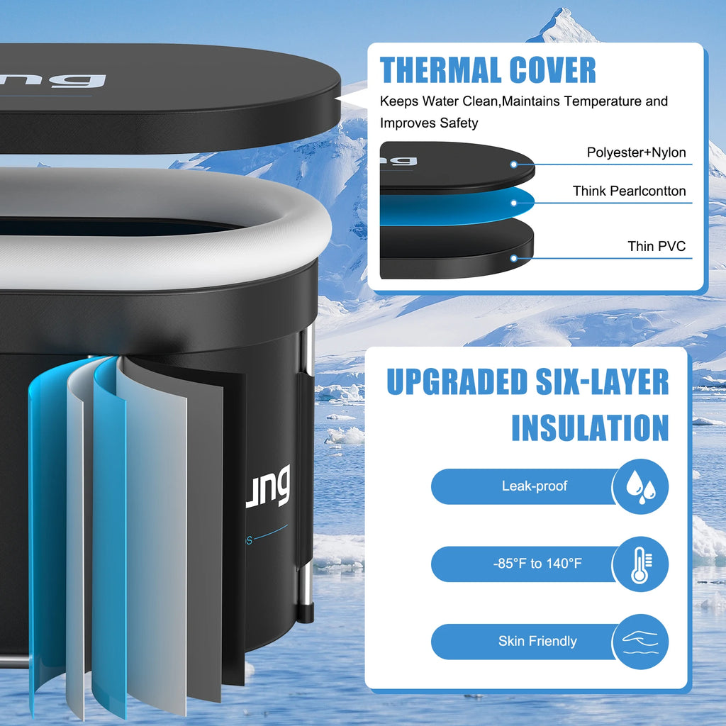 141-Gallon Foldable Cold Plunge Tub