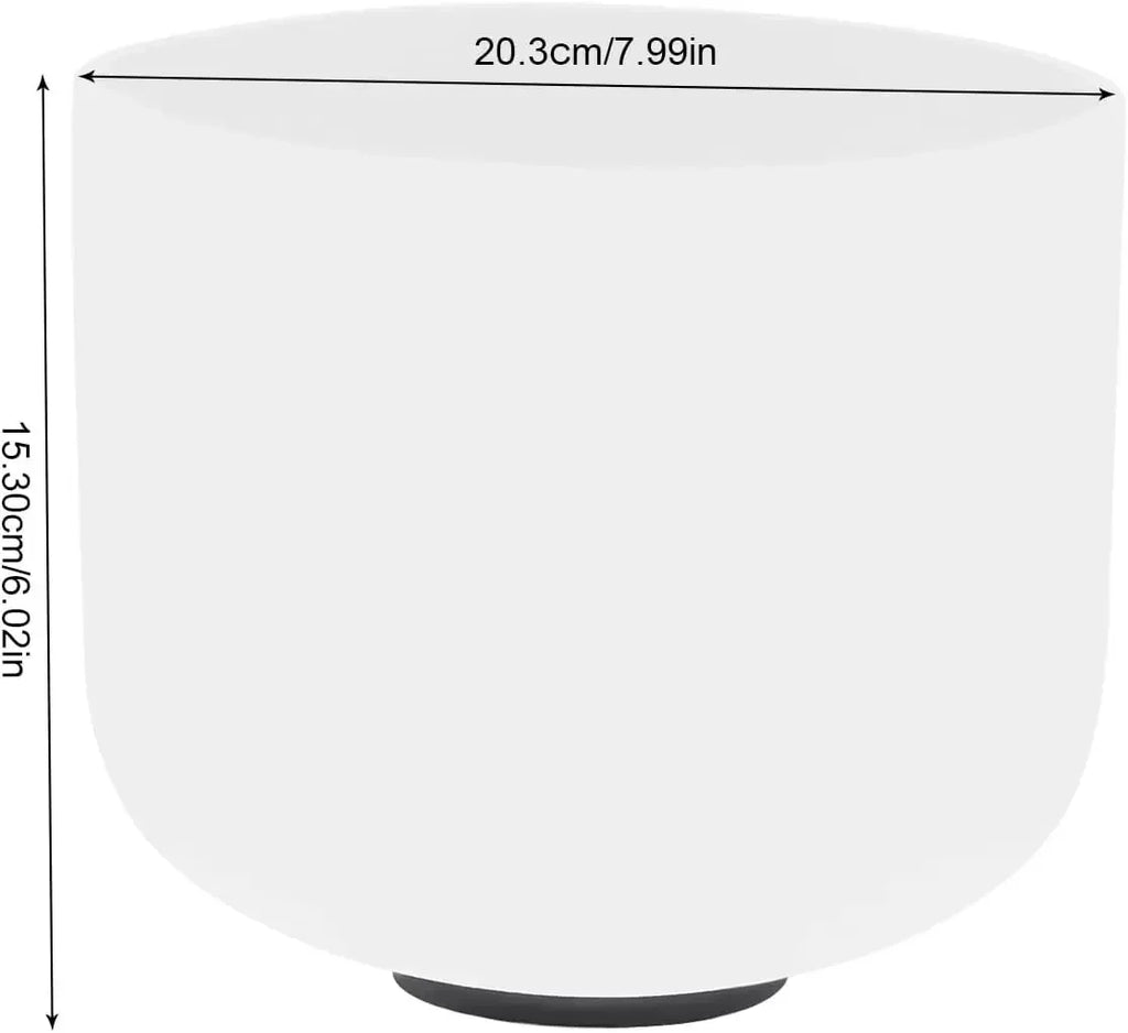 432 Hz 8-Inch Crystal Singing Bowl