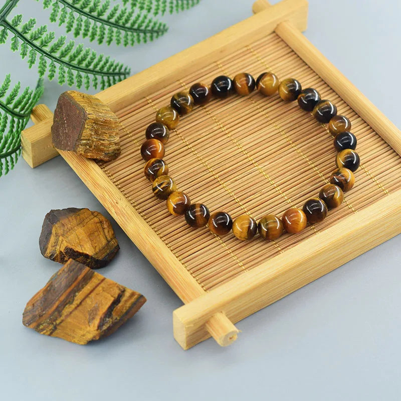 Natural Stone Bead Bracelet Collection