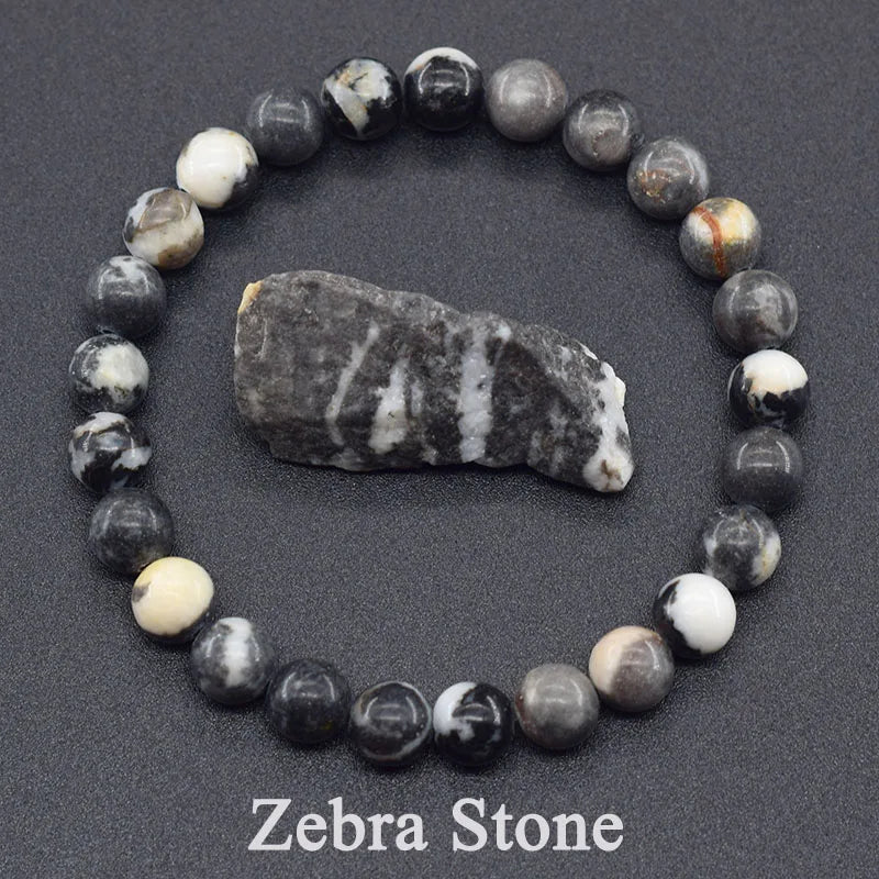 Natural Stone Bead Bracelet Collection