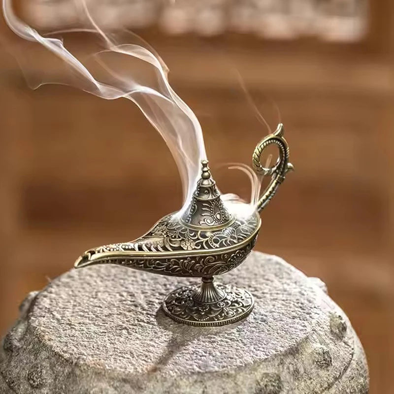Antique-Style Metal Incense Burner