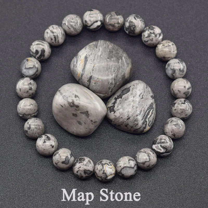 Natural Stone Bead Bracelet Collection