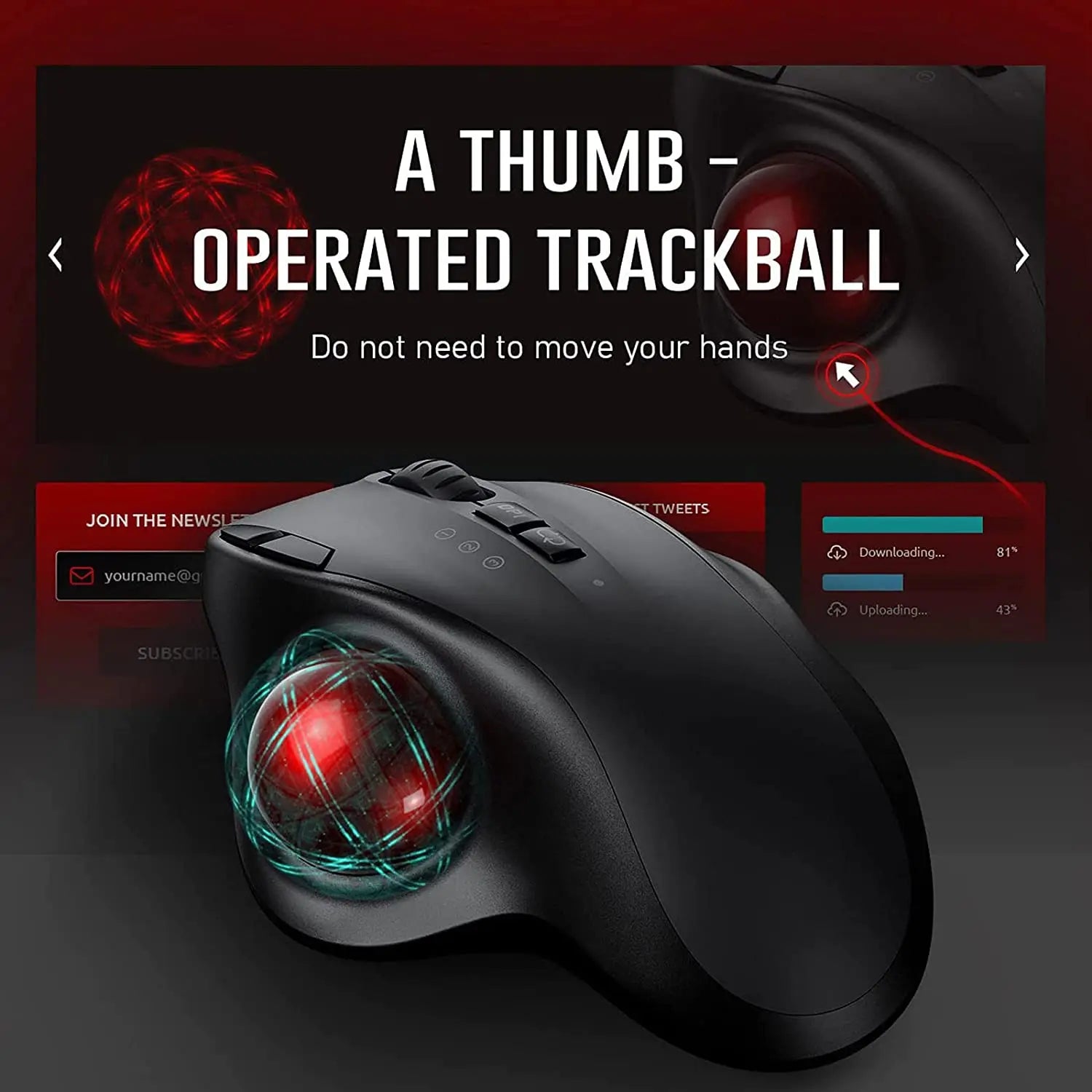 Seenda Trackball Wireless Mouse