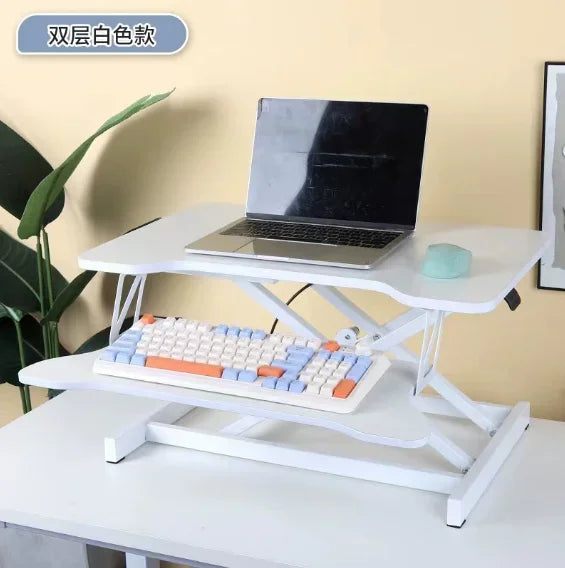 Compact Height-Adjustable Standing Desk Converter
