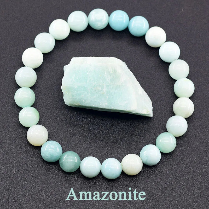 Natural Stone Bead Bracelet Collection