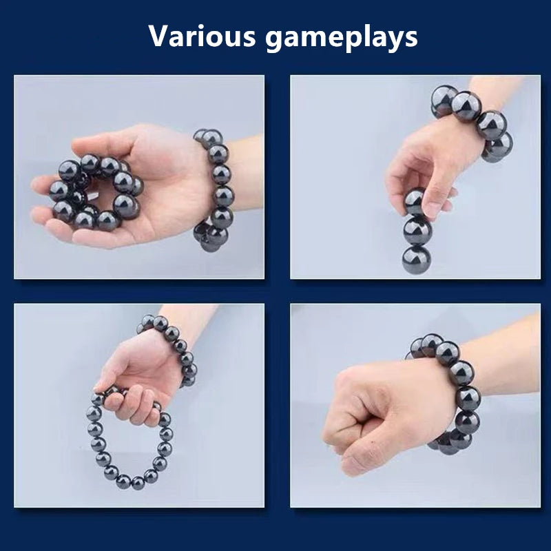 15 mm Black Magnetic Sphere Bead