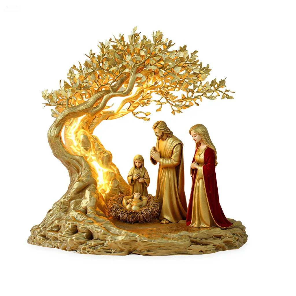 Moonlight Prayer Desk Art Decor