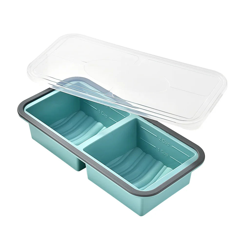 Large Silicone Freezer Tray with Lid