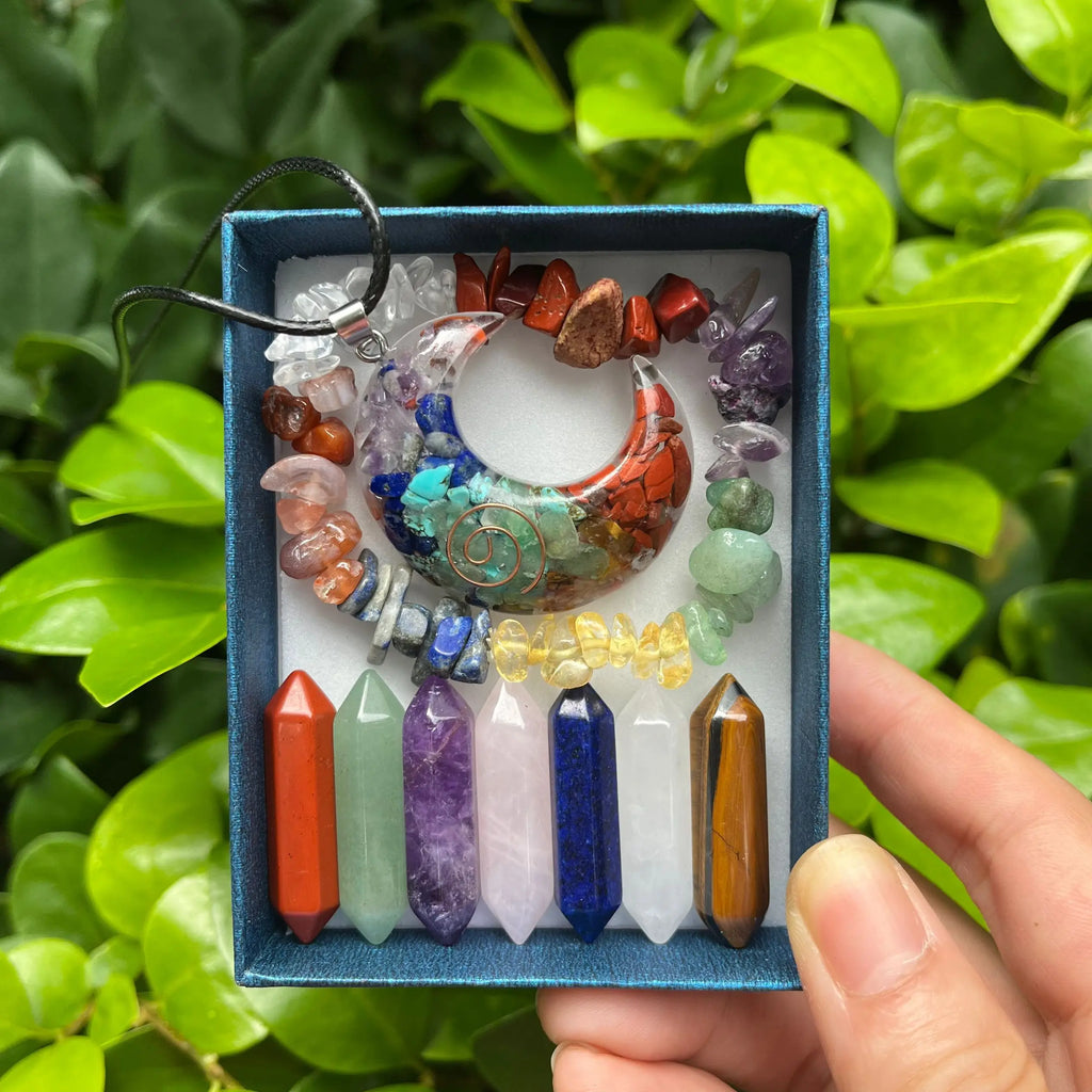 Natural Stone Hexagon Point Set