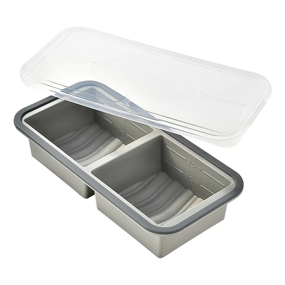 Large Silicone Freezer Tray with Lid
