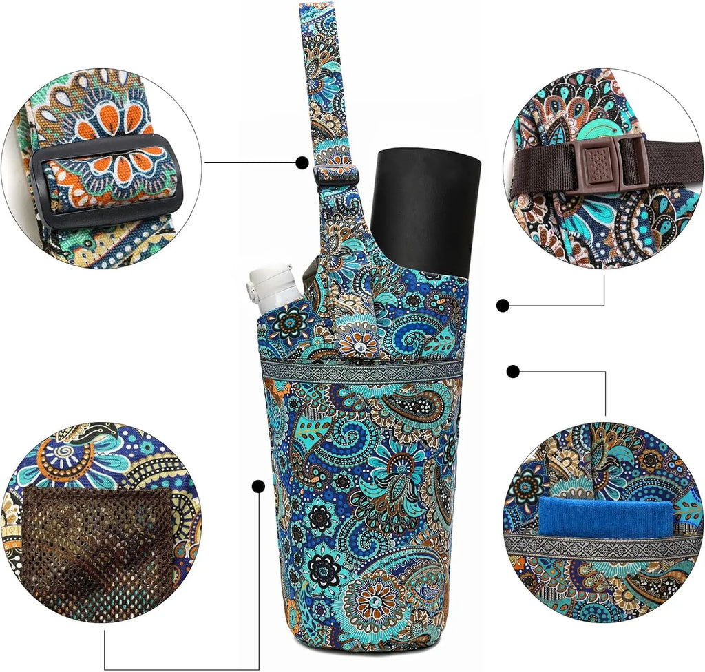 Large Yoga Mat Bag with Adjustable Strap