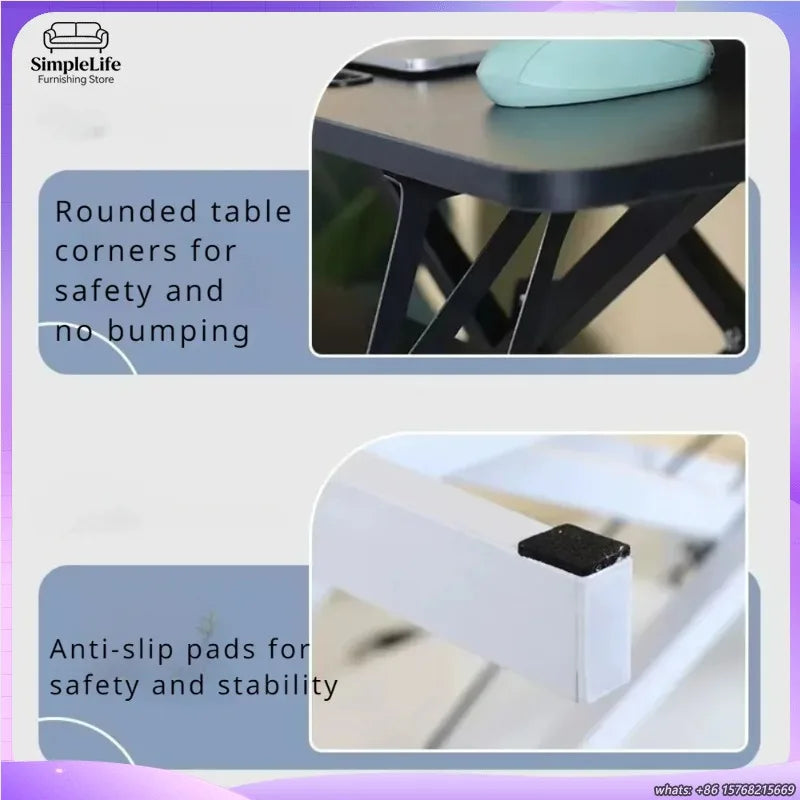 Compact Height-Adjustable Standing Desk Converter
